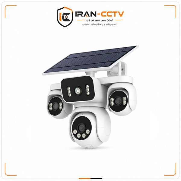 دوربین-سولار-بدون-برق-R360-برای-انبار-و-محوطه-باز دوربین سولار سیمکارتی ۴ لنز HIEASY مدل R360 - تصویر 1