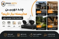 چند دوربین مداربسته نیاز داریم؟ محاسبه تعداد دوربین برای خانه، مغازه، باغ و انبار