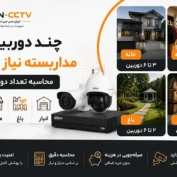 چند دوربین مداربسته نیاز داریم؟ محاسبه تعداد دوربین برای خانه، مغازه، باغ و انبار